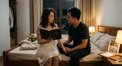 Đêm tân hôn chồng đưa cuốn sổ cũ rồi nói  "Giờ chúng ta là một ", tôi mở ra xem mà tay run rẩy