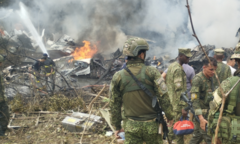 Rơi máy bay quân sự chở 125 người ở Colombia, ít nhất 34 người thiệt mạng
