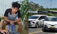 Vợ đi taxi về nhà mẹ đẻ, chồng điên cuồng lái xe rượt đuổi, dùng xà beng đập phá