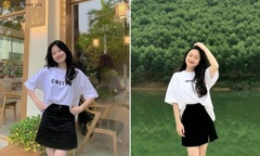 Công thức mix đồ với áo thun dài tay