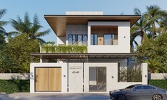 Mẫu xây nhà 1 trệt 1 lầu 500 triệu