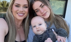 Ngỡ ngàng nhan sắc  "bà ngoại " 38 tuổi trẻ trung như chị em sinh đôi với con gái