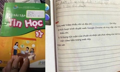 Thông tin mới nhất vụ Vở bài tập Tin học lớp 3 có đường link dẫn đến trang web  "đen "