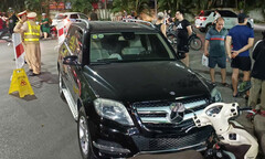 Vụ ô tô Mercedes gây tai nạn trong khu đô thị ở Hà Nội: Tài xế có nồng độ cồn bao nhiêu?