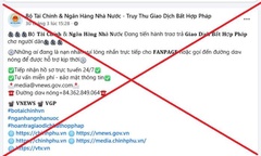 Cảnh báo Fanpage giả mạo Bộ Tài Chính hỗ trợ lấy lại tiền bị lừa
