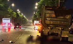 Hà Nội: Tai nạn giao thông giữa lúc trời mưa giông, 2 người tử vong tại chỗ