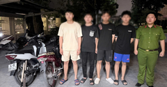 Ngăn chặn nhóm thanh thiếu niên mang hung khí gây rối trong đêm ở Quảng Ninh
