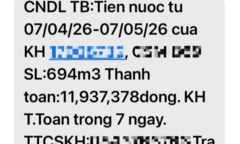 Người dân lo lắng nhận hóa đơn tiền nước tháng 4 gần 12 triệu đồng, công ty cấp nước nói gì?