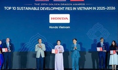 Honda Việt Nam lần thứ 25 nhận giải Rồng Vàng, vào Top 10 doanh nghiệp FDI phát triển bền vững