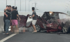 Tin tức tai nạn giao thông 24h: Ôtô 5 chỗ bị  "xé toạc " trên cao tốc Móng Cái - Hạ Long