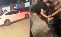 Xác minh vụ xô xát sau cuộc nhậu, tài xế điều khiển ôtô cán qua người ở Nghệ An