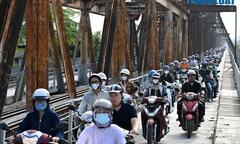 Chính thức thông xe cầu Long Biên sau 2 tháng sửa chữa