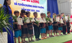 Lễ bế giảng đặc biệt: Học sinh giỏi và xuất sắc một trường ở Đà Nẵng được tặng sâm Ngọc Linh giống