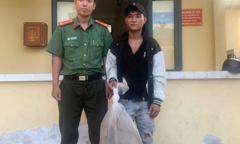 Phát hiện con vật quý rơi giữa đường, nặng 1,7kg, có nhiều hoa văn  "lạ " trên lưng
