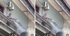  Công an vào cuộc vụ người đàn ông liên tục xịt nước vào thợ tháo dỡ công trình gây bức xúc