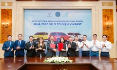Công ty Huy Long hợp tác với Green SM đưa 2.000 ô tô điện VinFast vào kinh doanh dịch vụ vận tải