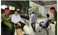 Nam sinh gặp tai nạn gãy đùi trước ngày thi THPT 1 ngày vẫn kịp đến phòng thi