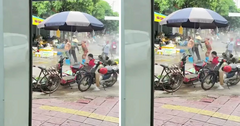  Công an vào cuộc vụ người phụ nữ dùng vòi nước cao áp xịt người bán rau ở Phú Thọ