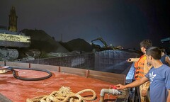 Hà Nội: Xử phạt 2 bến vật liệu xây dựng không phép hoạt động trong đêm