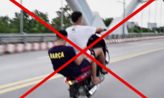 Xử lý nghiêm thanh niên điều khiển xe máy  "bốc đầu " đăng tải lên mạng xã hội