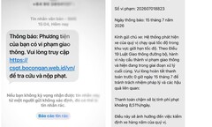Cảnh báo thủ đoạn giả mạo Cổng Dịch vụ công để lừa đảo “phạt nguội”