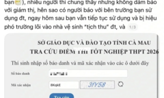 Một thí sinh ở Cà Mau thừa nhận dùng điện thoại khi làm bài thi tốt nghiệp THPT