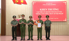 Thưởng nóng lực lượng triệt xóa 4 vụ đánh bạc gần 86 tỷ đồng ở Lâm Đồng
