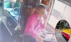 Hà Nội xử lý nghiêm tài xế xe buýt vừa lái xe vừa dùng điện thoại