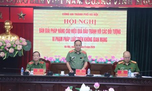 Giám đốc Công an Hà Nội: Đấu tranh với tội phạm mạng “không vùng cấm, không biên giới”