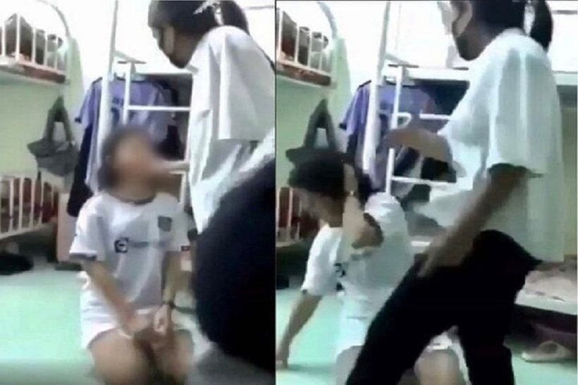 Hình ảnh nữ sinh lớp 10 bị bắt quỳ, tát liên tiếp vào mặt ở Kon Tum