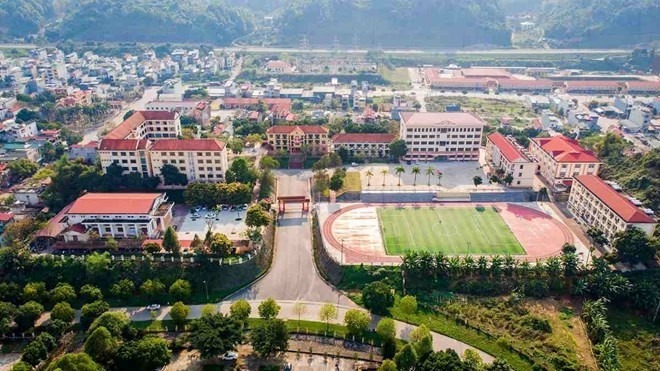 Khuôn viên trường THPT Chuyên Lào Cai. Ảnh: VietNamNet