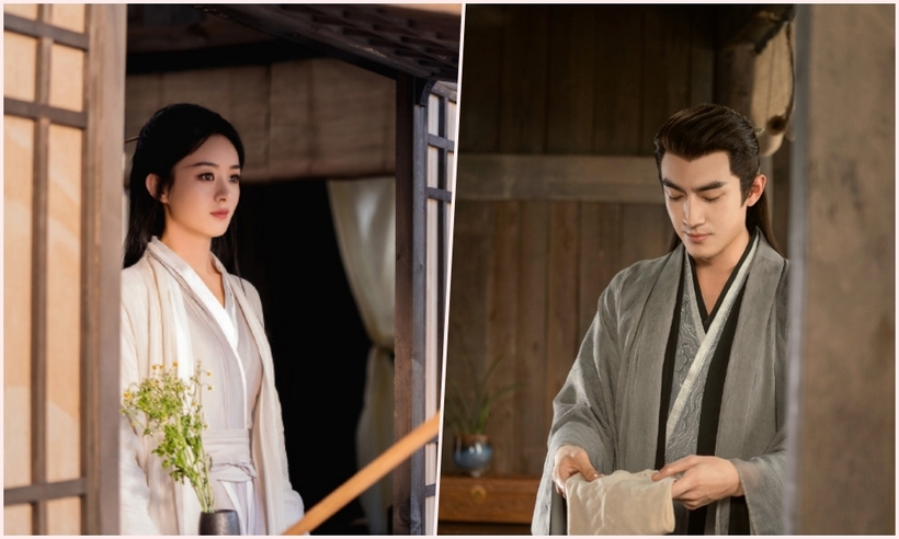 Nội dung của Dữ Phượng Hành chủ yếu xoay quanh hai nhân vật chính là Hành Chỉ Thần quân (Lâm Canh Tân) và Bích Thương Vương Thẩm Ly (Triệu Lệ Dĩnh). Ảnh: Weibo