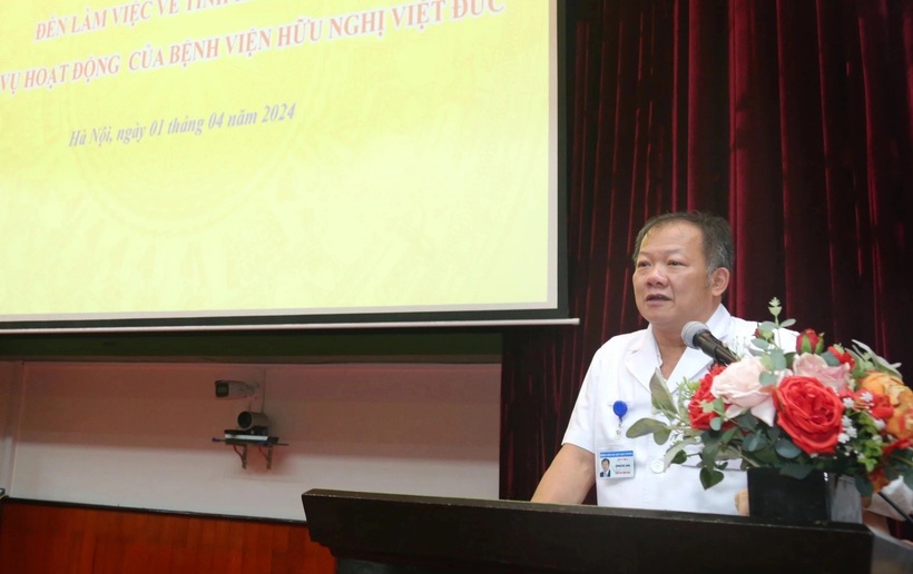 TS.BS Dương Đức Hùng, Giám đốc Bệnh viện Việt Đức. Ảnh: Trọng Thắng