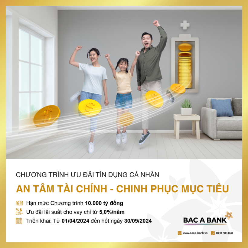BAC A BANK giảm lãi suất vay cho khách hàng cá nhân chỉ còn 5% - 1