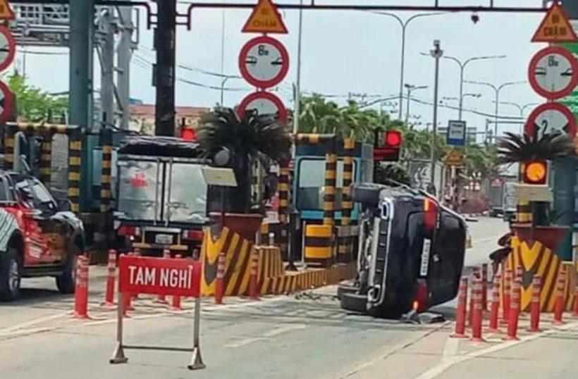 Hiện trường xảy ra vụ tai nạn. Ảnh: Báo Người lao động.