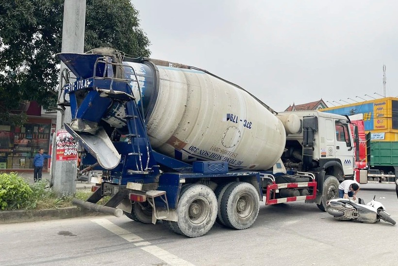 Hiện trường vụ tai nạn. Ảnh: Dân Trí