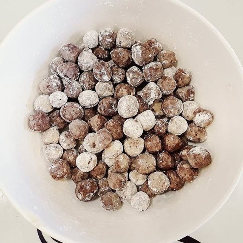 Vo tròn những viên trân châu sao cho vừa ăn
