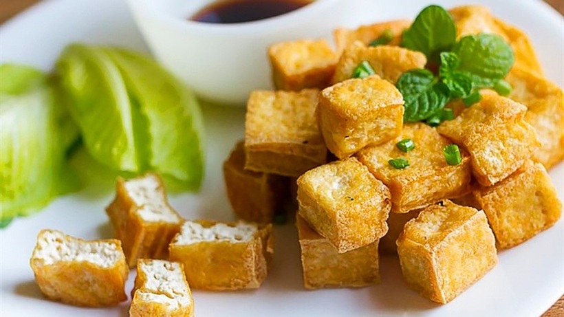 Có thể dùng nồi chiên không dầu để chiên đậu hũ.