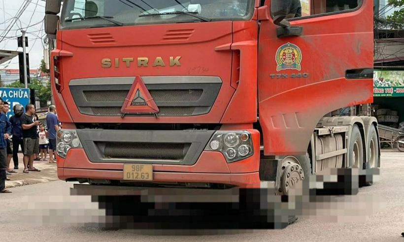 Hiện trường xảy ra vụ tai nạn. Ảnh: Báo Bắc Giang.