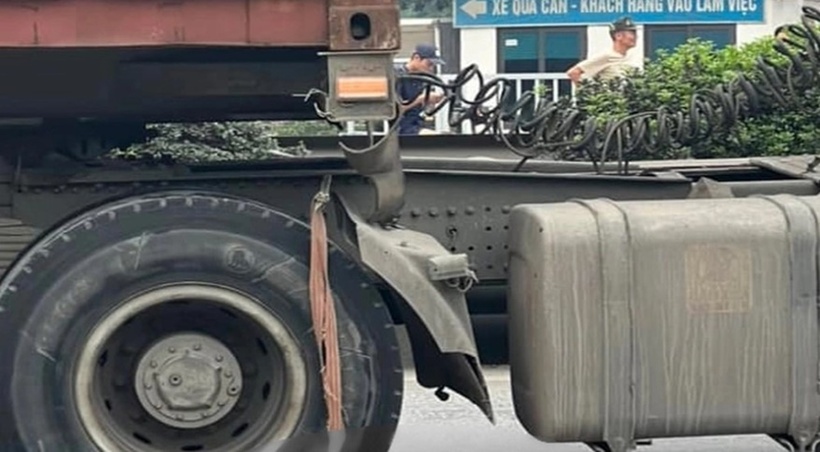 Hiện trường xảy ra vụ tai nạn. Ảnh: Báo Giao thông.
