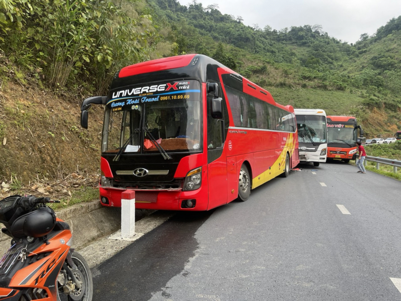 Hiện trường xảy ra vụ tai nạn. Ảnh: Báo CAND.