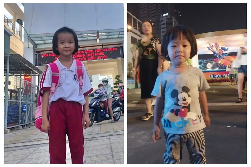 Hai bé gái mất tích. Ảnh: Dân Trí