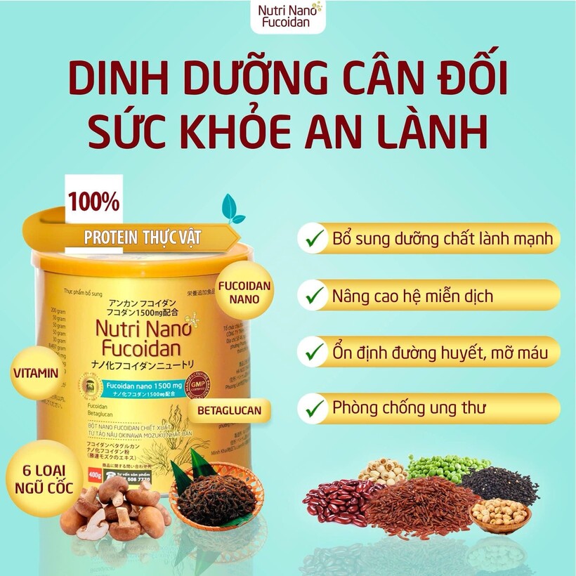 Nutri Nano Fucoidan - Giải pháp dinh dưỡng lành mạnh, tránh suy kiệt cho người bệnh ung thư - 3