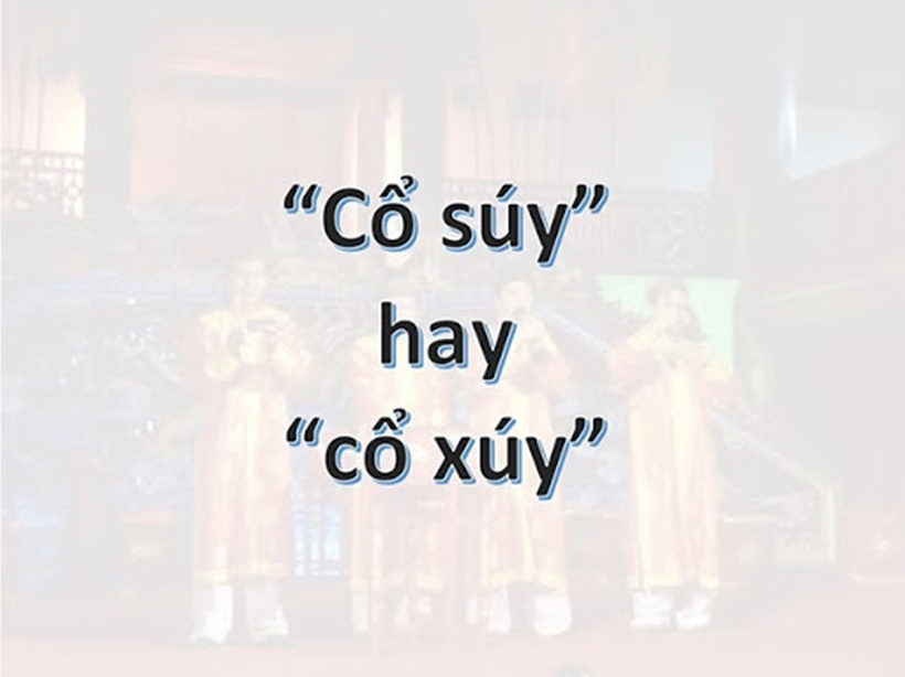 Cổ xúy hay Cổ súy mới là cách viết chính xác?
