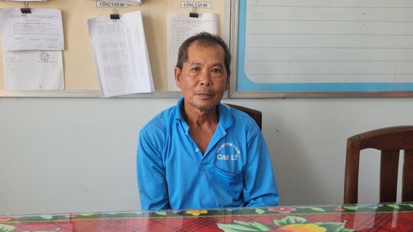 Ông Kịch tại cơ quan điều tra. Ảnh: Tiền phong.