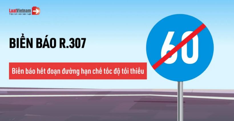 Biển R.307. Ảnh: Luật Việt Nam.