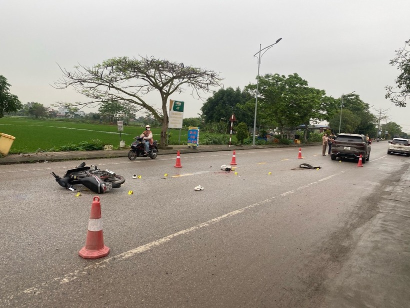 Hiện trường xảy ra vụ tai nạn. Ảnh: Báo Giao thông.