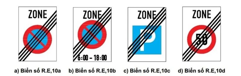 Biển báo ZONE "Ra khỏi khu vực"