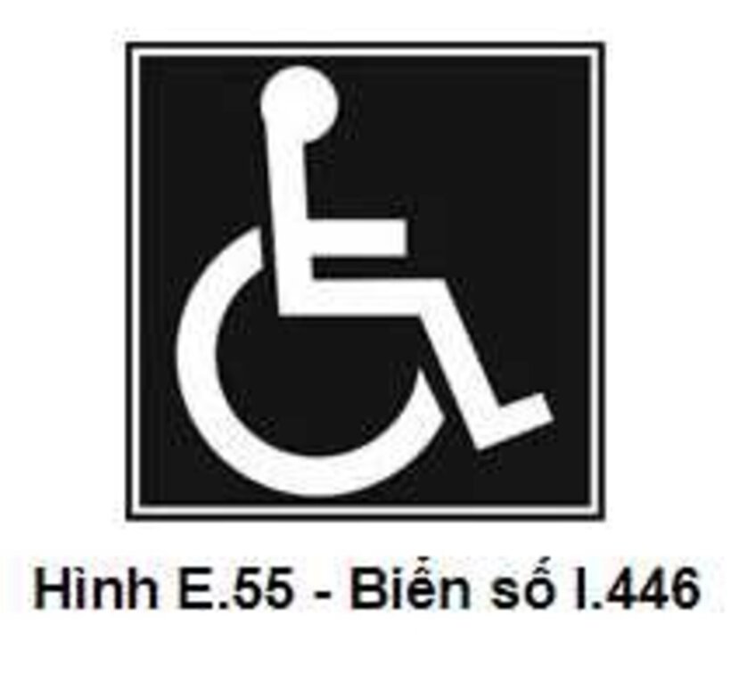 Biển số I.446 "Nơi đỗ xe dành cho người khuyết tật".