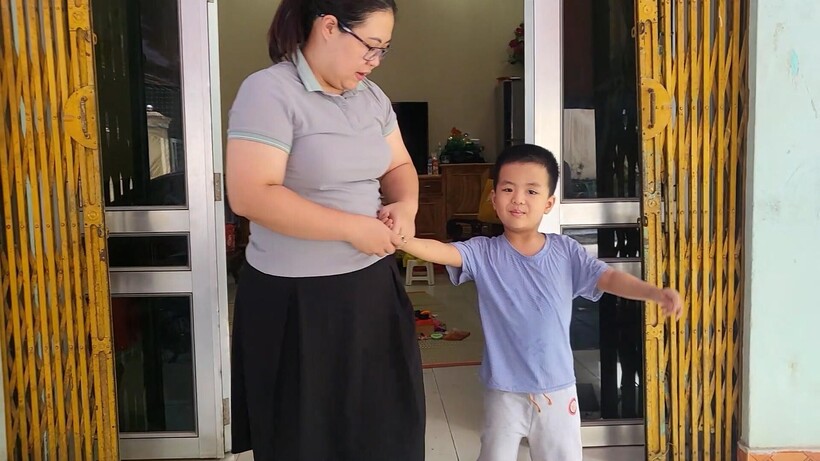 Hạnh phúc đã trở lại tại căn nhà nhỏ của gia đình chị Linh